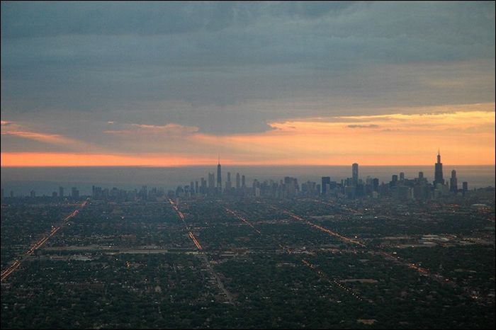 bird's-eye view aerial landscape photography