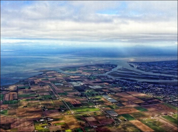 bird's-eye view aerial landscape photography