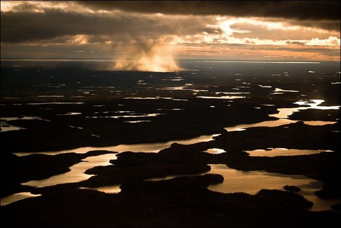 bird's-eye view aerial landscape photography