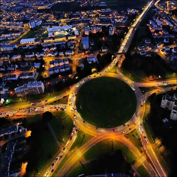 bird's-eye view aerial landscape photography