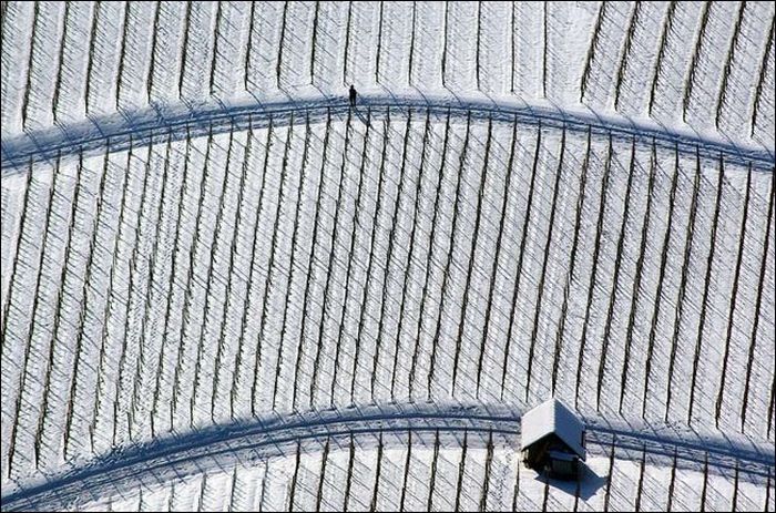 bird's-eye view aerial landscape photography