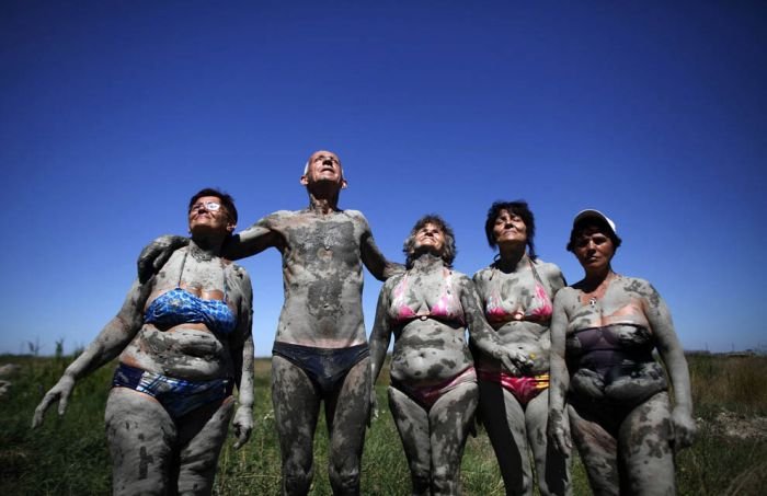 Open air mud bath, Republic of Serbia