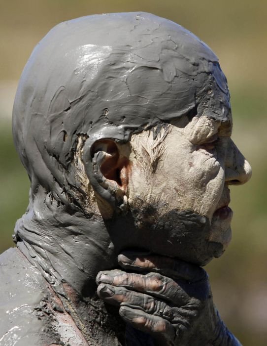 Open air mud bath, Republic of Serbia