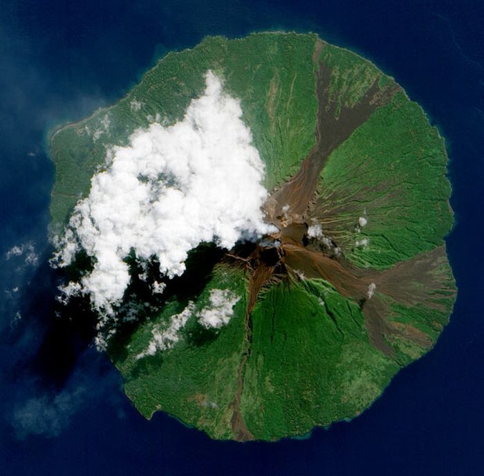 volcano from space