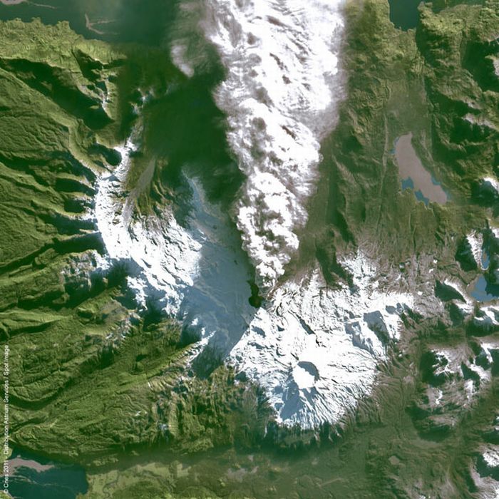 volcano from space