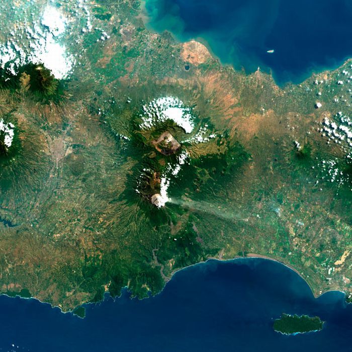 volcano from space