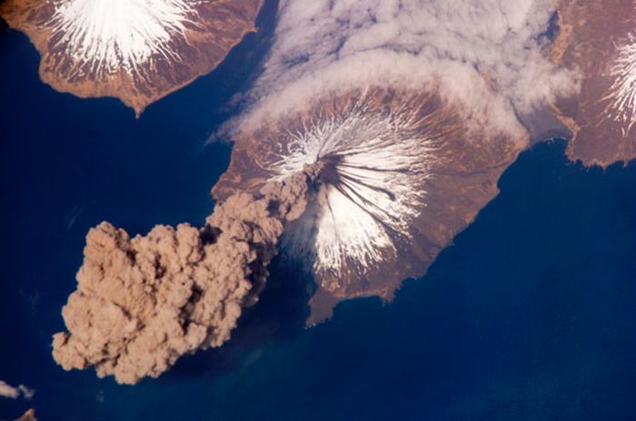 volcano from space