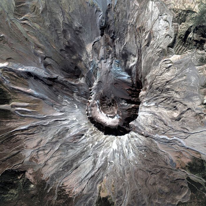 volcano from space