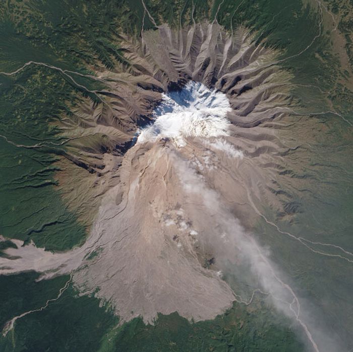 volcano from space