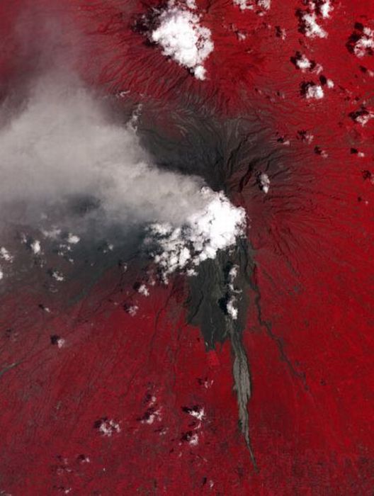 volcano from space