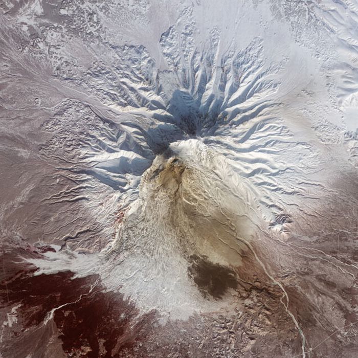 volcano from space