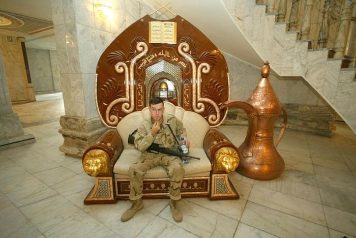 Rebels inside Muammar Muhammad al-Gaddafi villas, Libya