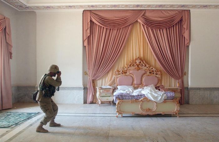 Rebels inside Muammar Muhammad al-Gaddafi villas, Libya