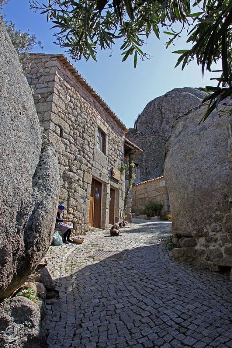 Monsanto village built among rocks, Portuguese Freguesia, Idanha-a-Nova, Portugal