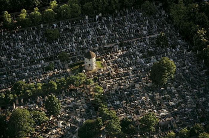 Bird's-eye view of Paris, France