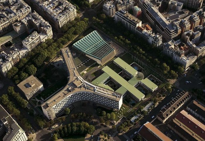 Bird's-eye view of Paris, France