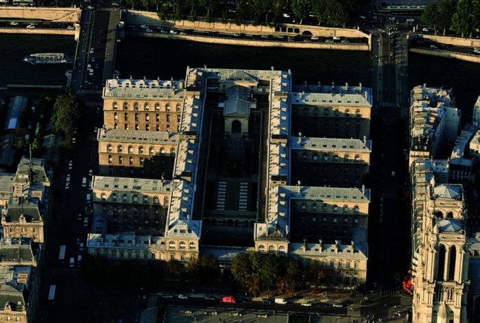 Bird's-eye view of Paris, France