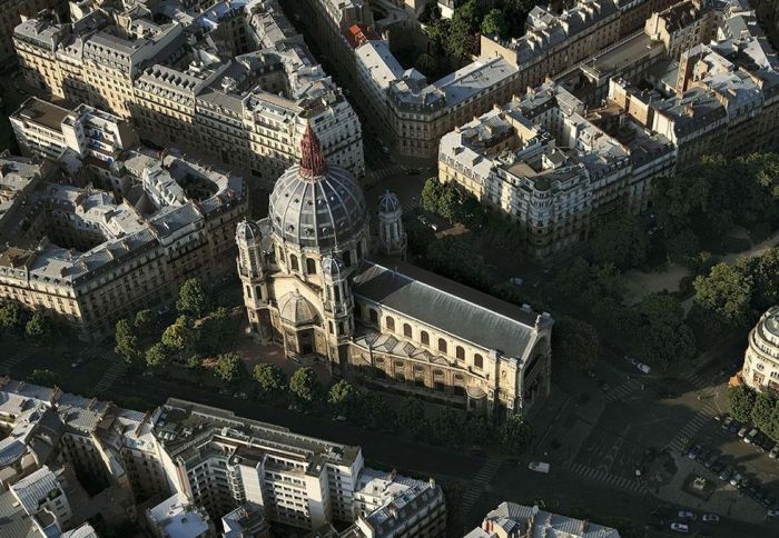 Bird's-eye view of Paris, France