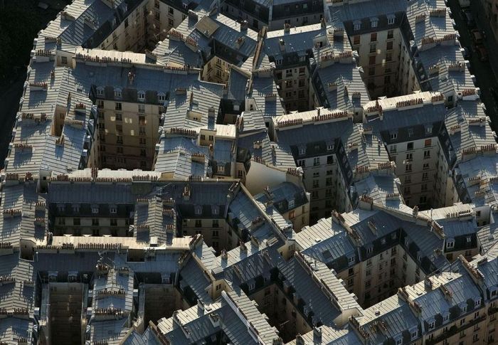 Bird's-eye view of Paris, France