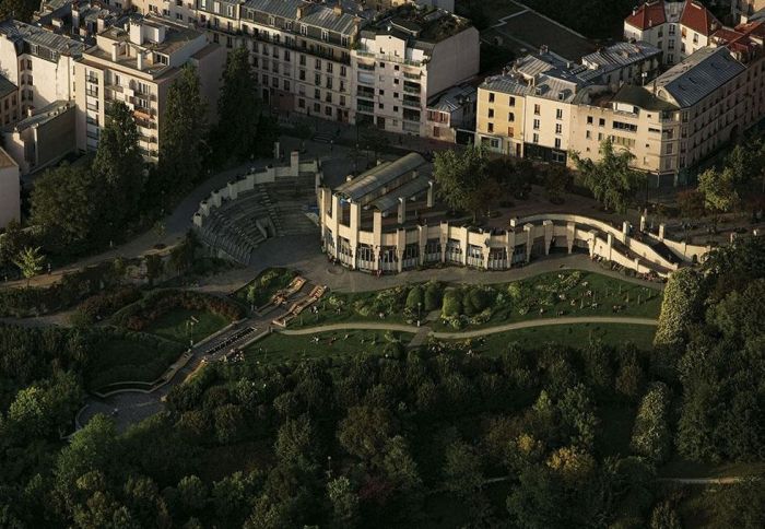 Bird's-eye view of Paris, France