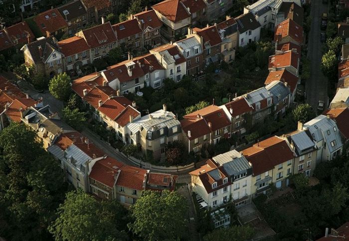 Bird's-eye view of Paris, France