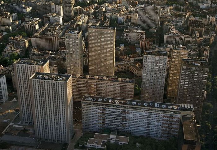 Bird's-eye view of Paris, France