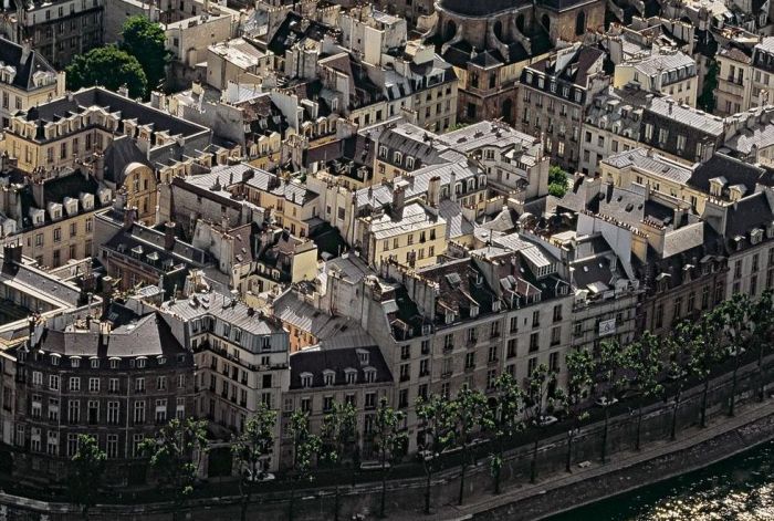 Bird's-eye view of Paris, France