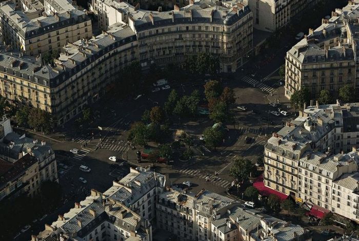 Bird's-eye view of Paris, France