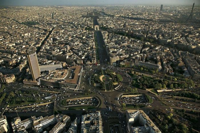 Bird's-eye view of Paris, France