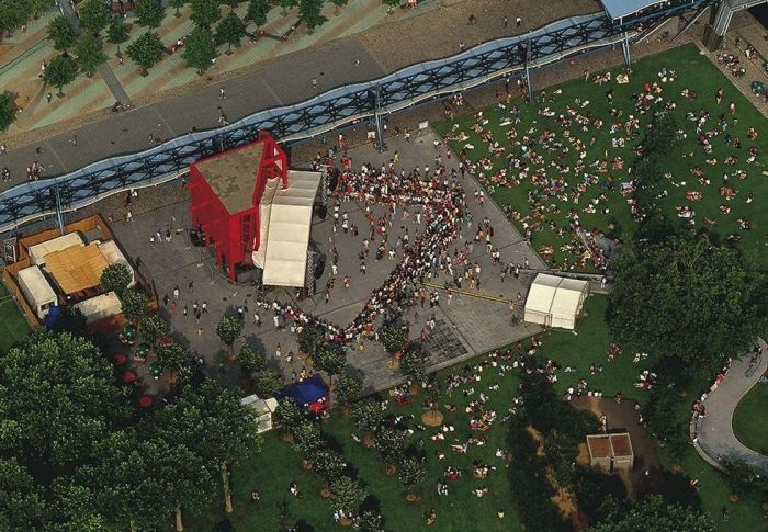 Bird's-eye view of Paris, France