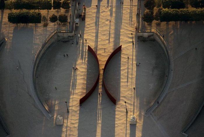 Bird's-eye view of Paris, France