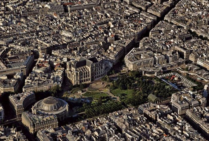 Bird's-eye view of Paris, France