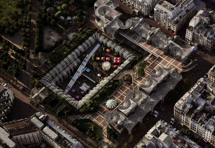 Bird's-eye view of Paris, France