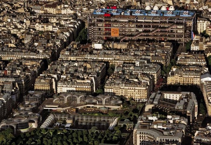 Bird's-eye view of Paris, France