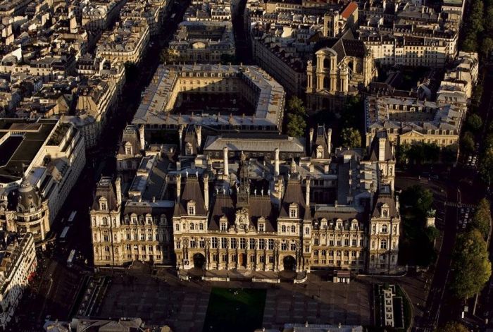 Bird's-eye view of Paris, France