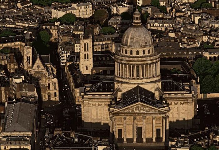 Bird's-eye view of Paris, France