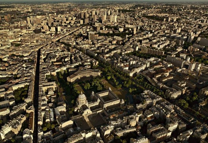 Bird's-eye view of Paris, France