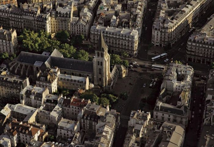 Bird's-eye view of Paris, France