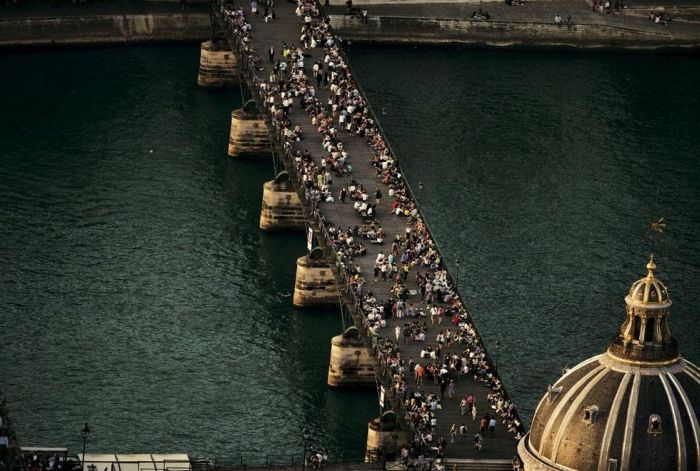 Bird's-eye view of Paris, France