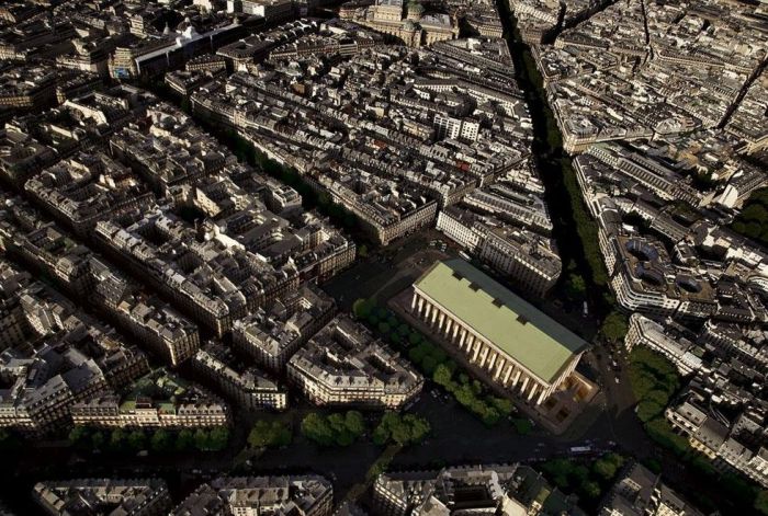 Bird's-eye view of Paris, France