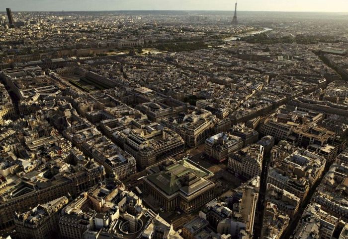 Bird's-eye view of Paris, France