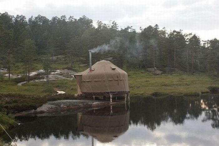 Canvas hotel, Telemark County, Norway