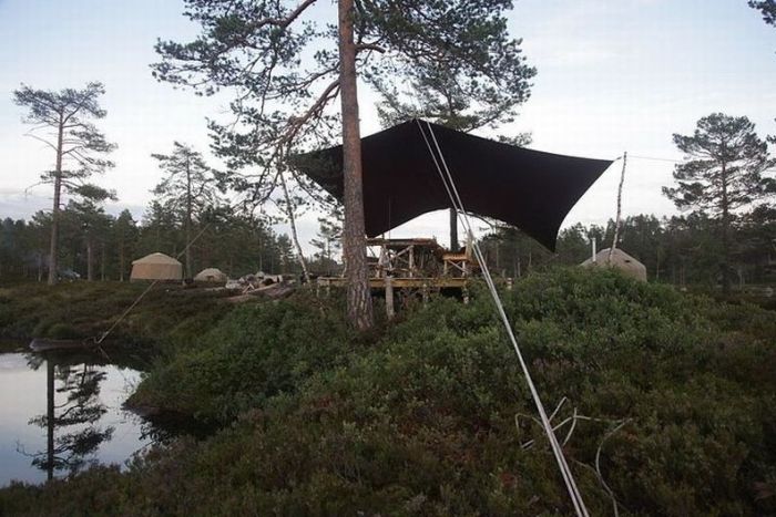 Canvas hotel, Telemark County, Norway