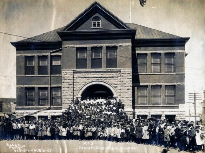 Abandoned high school, Goldfield, Nevada