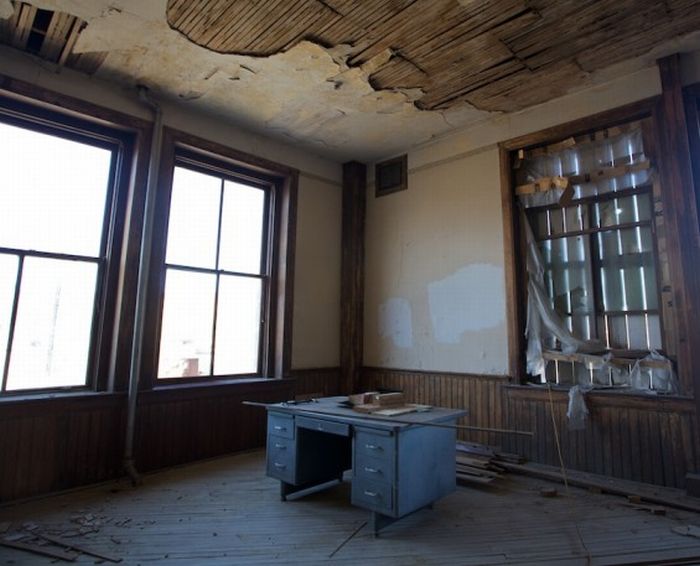 Abandoned high school, Goldfield, Nevada