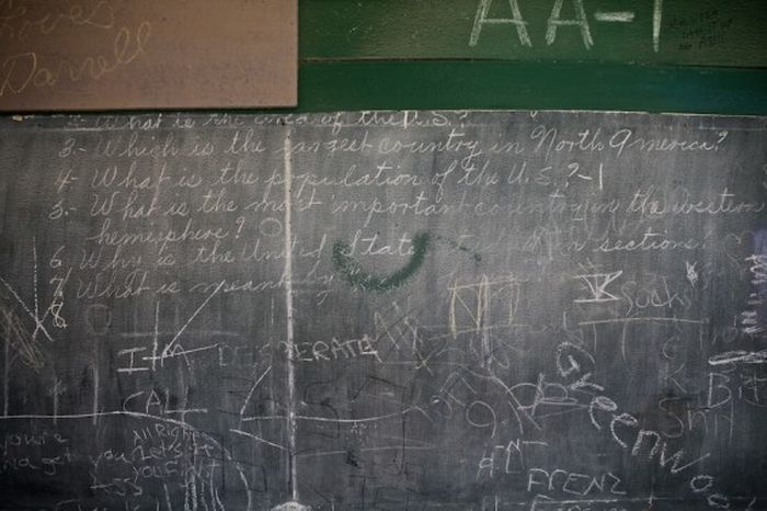 Abandoned high school, Goldfield, Nevada