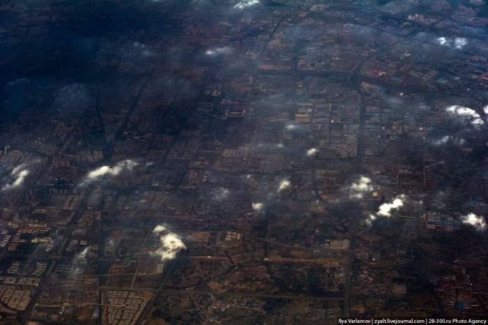 Bird's eye view of Shanghai, China