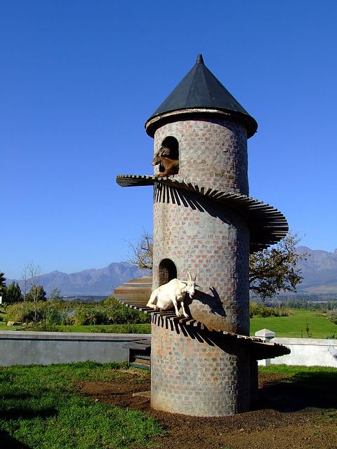 The Goat Tower, Fairview Wine and Cheese farm, Paarl winelands of South Africa