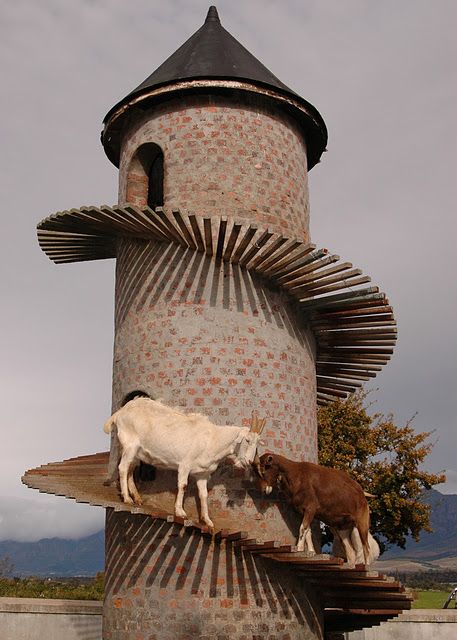 The Goat Tower, Fairview Wine and Cheese farm, Paarl winelands of South Africa