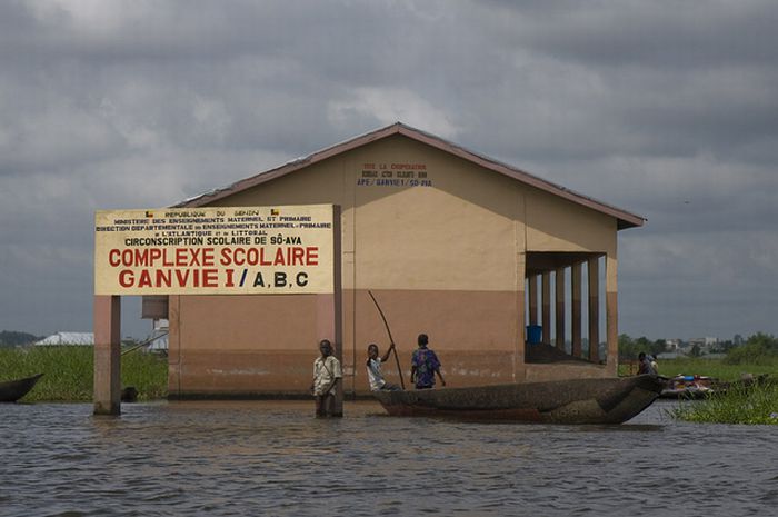 Ganvie lake village, Benin, Lake Nokoué, Cotonou, Africa